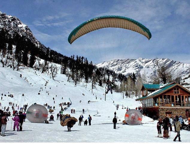 Snowy Manali Solang Valley